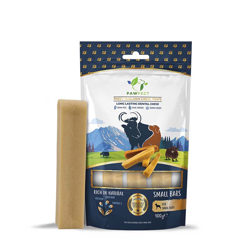 Pawfect Himalayan Cheese Chews for Dogs | 100% Natural Dental Stick | Long lasting healthy chew | Rich in Protein & Calcium | Grain-free| Daily dental treat| Pack of 3 for Small Dogs (100g/3.53oz)
