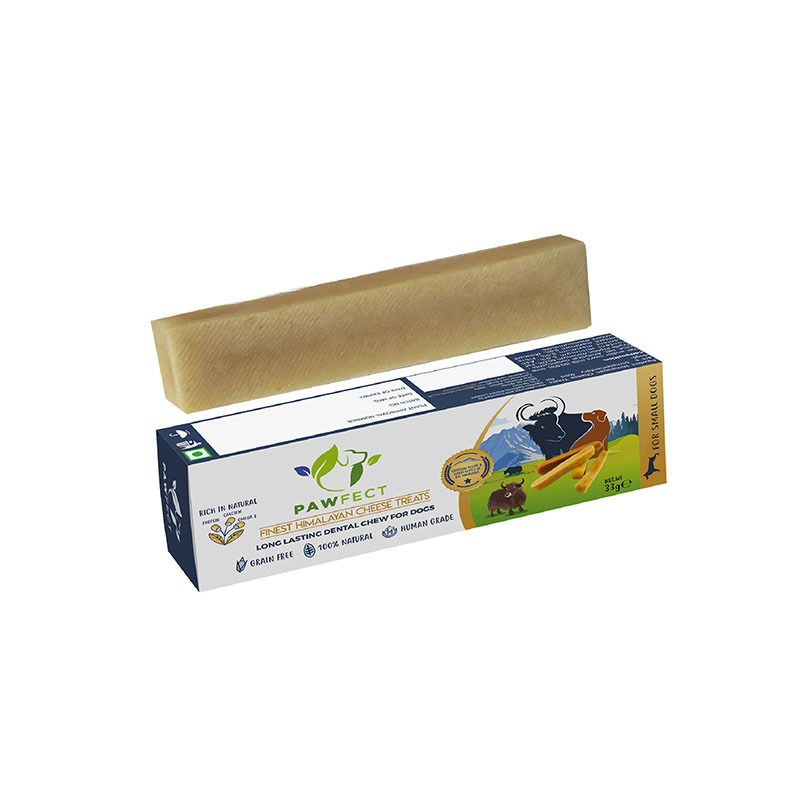 Pawfect Himalayan Cheese Chews for Dogs | 100% Natural Dental Stick | Long lasting healthy chew | Rich in Protein & Calcium | Grain-free| Daily dental treat| Pack of 1 for Small Dogs (33g/1.16oz)
