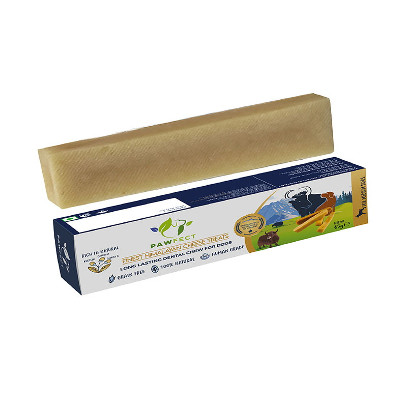Pawfect Himalayan Cheese Chews for Dogs | 100% Natural Dental Stick | Long lasting healthy chew | Rich in Protein & Calcium | Grain-free| Daily dental treat| Pack of 1 for Medium Dogs (70g/2.47oz)