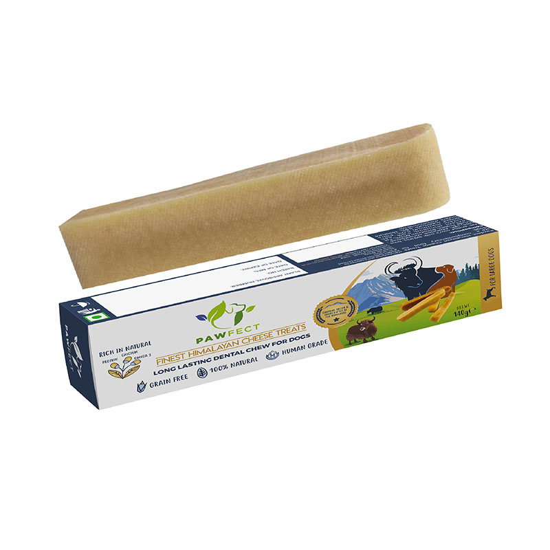 Pawfect Himalayan Cheese Chews for Dogs | 100% Natural Dental Stick | Long lasting healthy chew | Rich in Protein & Calcium | Grain-free| Daily dental treat| Pack of 1 for Large Dogs (140g/4.94oz)