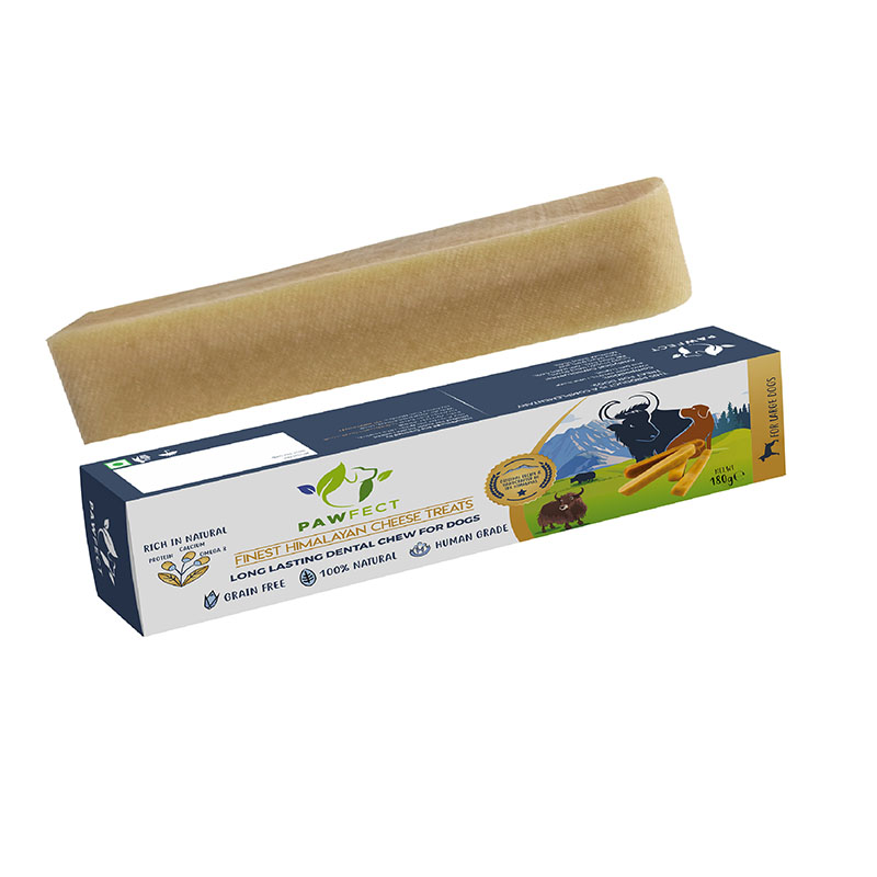 Pawfect Himalayan Cheese Chews for Dogs | 100% Natural | Long lasting healthy Dental Stick | Rich in Protein & Calcium | Grain-free| Daily dental treat| Pack of 1 for Extra Large Dogs (180g/6.35oz)