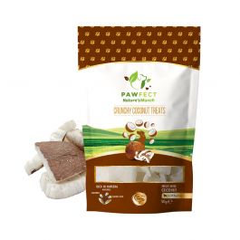 Pawfect Nature's Munch Freeze-Dried Crunchy Coconut Treats for Dogs | Vegan Treat | Immunity Booster | 100% Natural | Grain & Gluten Free | Low Calorie Training Treats (50g/1.76oz)