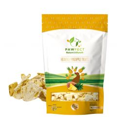 Pawfect Nature's Munch Freeze-Dried Heavenly Pineapple Treats for Dogs | Hypoallergenic, Grain-Free | Improves Digestion | Anti-Inflammatory Vegan Treats (40g/1.41oz)
