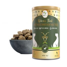 Pawfect Nature's Feast Freeze-Dried Goat Meat Treats for Dogs| 100% Natural| Hypoallergenic| Easily Digestible| Grain-Free| Multifunctional| High Protein|Low Fat Training Treats(50g/1.76oz)