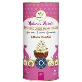 Pawfect Nature's Munch Freeze-Dried cheese Calming treats for Dogs| Calm & Relaxed | 100% Natural| High Protein, Low Fat| 8 Calories per Treat| Grain-Free| Healthy Training Treat (75g/2.65oz)
