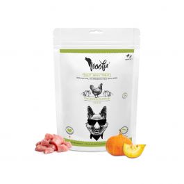 Pawfect Woofur Chicken & Pumpkin Jerky Treats for Dogs | Air-Dried | All-Natural | Grain-Free | Gentle on Digestion | Healthy Training Snacks (50g/1.76oz)