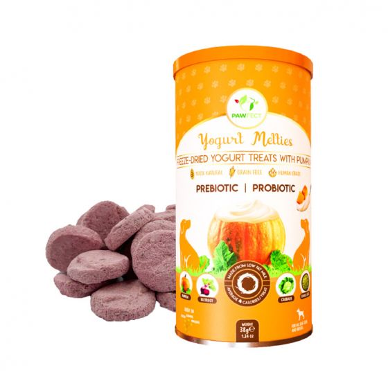 Buy Royal Enfield Pawfect Yogurt Melties Pre and Probiotic Dog Treats with Pumpkin, Beetroot, Cabbage & Fennel Seeds | Healthy Gut | Low Calories | Grain & Gluten Free | Reward or Training Treats (38g/1.34oz) Online