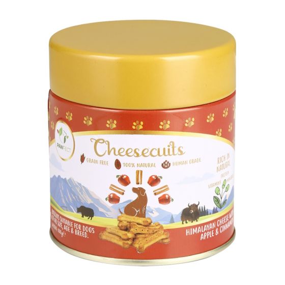 Buy Royal Enfield Pawfect Cheesecuits | Cheese biscuits with Apple, Eggs and Cinnamon for dogs| All-natural training treats | High protein reward treats | Grain-free| Hypoallergenic (100g/3.53oz) Online