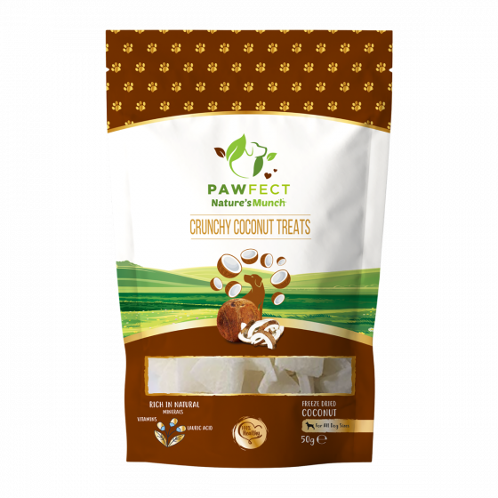 Buy Royal Enfield Pawfect Nature's Munch Freeze-Dried Crunchy Coconut Treats for Dogs | Vegan Treat | Immunity Booster | 100% Natural | Grain & Gluten Free | Low Calorie Training Treats (50g/1.76oz) Online